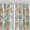 Barefoot Bungalow Atlantis Curtain Panel Pair - Set of 2 - 42x63" and 3x24", Jade - 2 of 4