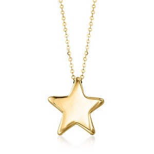 Ross-Simons Italian 14kt Yellow Gold Star Necklace - 1 of 4