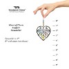 Woodstock Crystal Suncatchers, Heart of Hearts Confetti, Crystal Wind Chimes For Inside, Office, Kitchen, Living Room Decor, 4.5"L - 4 of 4