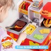 Joyfy Kids Fast Food Play Set with Potato Cutter & Frying Sound, 40+ PCS Role Play Toy with Lights,  Birthday Christmas Gift for Boys Girls Ages 3+ - 4 of 4