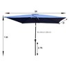 CAVINAS 6 x 9 FT Patio Umbrella with Push Button Tilt and Crank,Outdoor Waterproof Umbrella for Backyard,Poolside,Deck,Base Not Included - 3 of 4