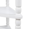 Airsurfer 33.8'' Triangle Corner Table, 3-Tier Wood Side Table with Solid Wood Legs for Small Spaces, Living Room or Bedroom - 3 of 4