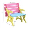 Infurnic Patio Accent Chairs, Folding Chairs with High Back Support, Dual-purpose Accent Chair for Garden Patio, Multicolored, 24.2"*18.1"*22.8" - 4 of 4