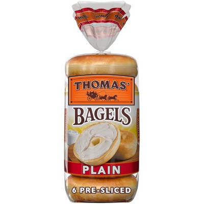 Thomas' Plain Bagels - 20oz/6ct