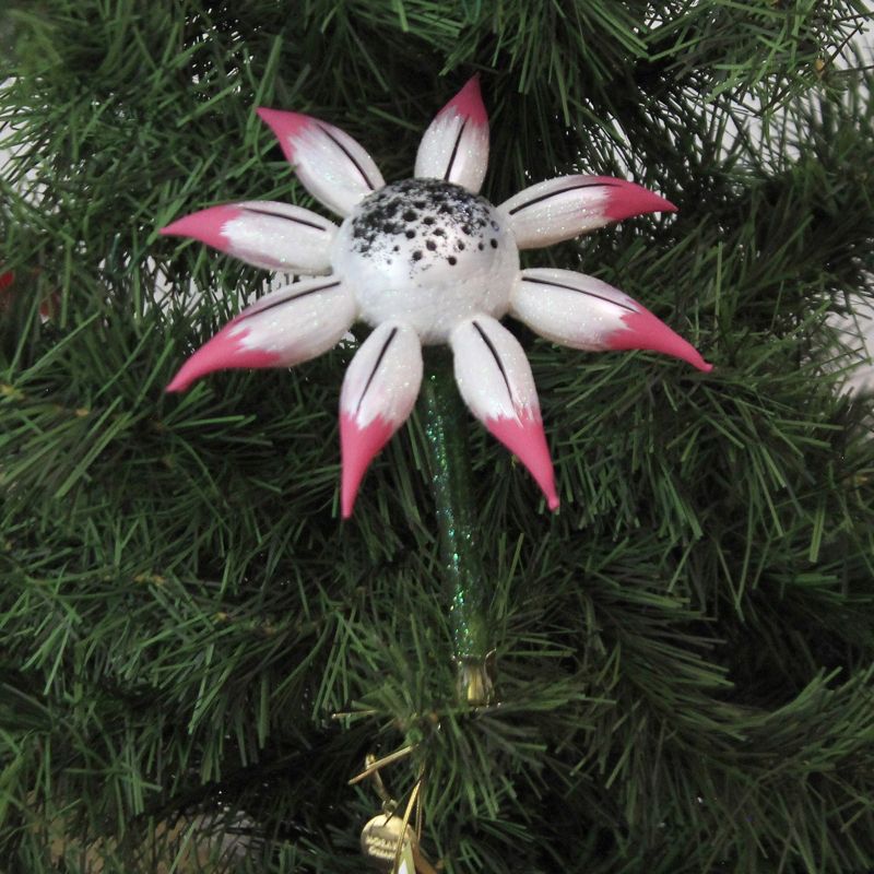 Morawski 5.0 Inch Bright Colored Flower Clip-On Ornament Easter Spring Tree Ornaments, 2 of 4