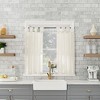 2pc Archaeo Washed Cotton Twist Tab Cafe Curtain Tier Pair - 4 of 4