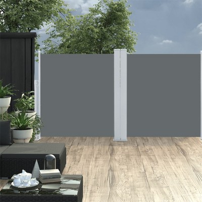 vidaXL Retractable Side Awning Anthracite 47.2"x236.2"