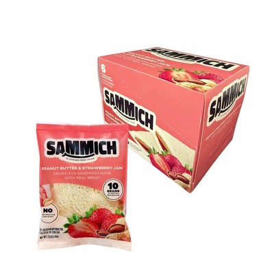 Sammich Peanut Butter & Jelly Crustless Sandwich - Strawberry - 2.8oz