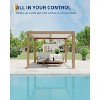 Coucheta Louvered Pergola Outdoor Pergolas with Adjustable Louvered Roof, Reinforced Aluminum Frame, Integrated Drainage System, Outdoor Gazebo - 2 of 4