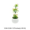 Unique Bargains Artificial Plants 7-Star Mini Sunflower Arrangement Plastic 2.76"x2.76"x5.91" 1 Pcs - 3 of 4