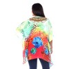Plus Size Short Caftan with Tie-up Neckline - One Size Fits Most Plus - White Mark - 4 of 4