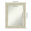 Amanti Art Oliver Half-Inch-Bevel Wood Framed Bathroom Vanity Wall Mirror - 3 of 4