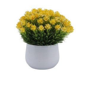 Unique Bargains Artificial Plants Scandinavian-style Plastic 3.35"x3.35"x6.69" 1 Pc - 1 of 4