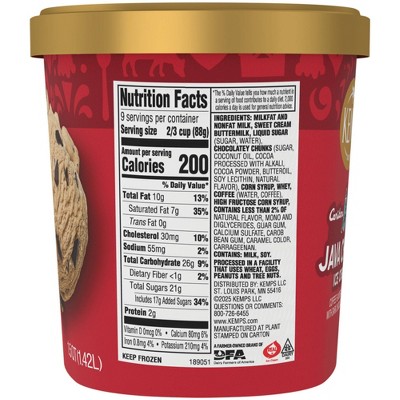 Kemps Caribou Coffee Java Chunk Premium Ice Cream - 48oz