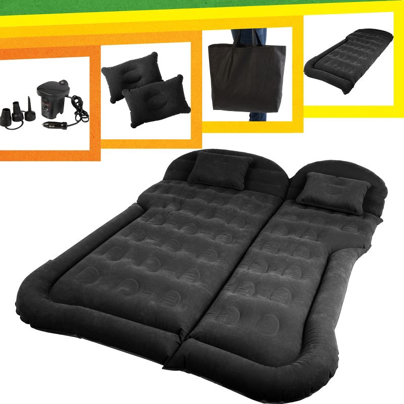 Inflatable Mattress Car Air Mattress for SUV or Tent with Pump, and Pillows, 4 of 8