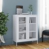 vidaXL Storage Cabinet White Steel 31.5x13.8x40.0 in - 2 of 4