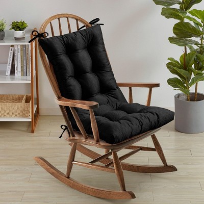 Rocking Chair Cushion 2 Piece Tufted Non Slip Set of Upper and Lower Cushions by Sweet Home Collection®