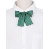 INSPIRE CHIC Women's Metallic Shiny Solid Color Square End Bow Ties - 4 of 4