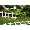 Emsco 8.5"x33" Cape Cod Garden Fence White - 3 of 3
