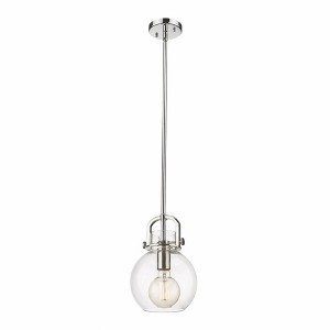 Newton Sphere - 1 Light Stem Hung Pendant In Industrial Style-11.25 Inches Tall and 8 Inches Wide - 1 of 1