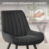 PAGED Modern Dining Chairs, Upholstered Living Room Chairs, Comfortable Side Chairs with Metal Legs and Thick Cushion for Kitchen - 2 of 4