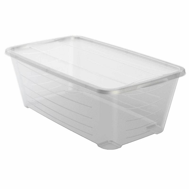 Life Story 6 Qt Rectangular Clear Plastic Protective Storage Shoe Box, 24 Pack, 3 of 6