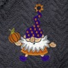 Linum Home Textiles 100% Turkish Cotton Unisex Herringbone Weave Embroidered Bathrobe - Halloween Gnomes - 3 of 3