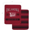 NCAA Oklahoma Sooners Varsity Plaque Double Sided Royal Plush Blanket: Sports Team Logo - 3 of 3