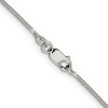 Black Bow Jewelry 1.25mm Sterling Silver Diamond Cut Solid Round Franco Chain Necklace - image 3 of 4