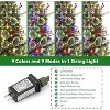 3FT Flocked Small Christmas Tree , Artificial Small Christmas Trees with Light, Multiple Pattern Bases, Outdoor Indoor for Winter Holiday Décor - 3 of 4