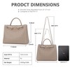Generic Woven Tote Bag for Women Crossbody Handbag,Vegan Leather Large Tote Purse - 4 of 4