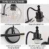 MaseiKar 3-Light Bathroom Vanity Light, 22" Modern Brushed Gold Wall Fixture with Clear Glass Shades, E26 Base for Mirror, Kitchen, Living Room - 3 of 4