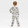 Toddler Boys' Disney Mickey Mouse Mummy and Friends 2pc Fleece Halloween Top and Pants Set - White - image 2 of 4