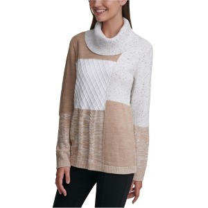 Calvin Klein Womens Patchwork Pullover Sweater - 1 of 1