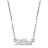 Black Bow Jewelry 14k White Gold Tulsa Golden Hurricanes NCAA Necklace 18 Inch - 2 of 4