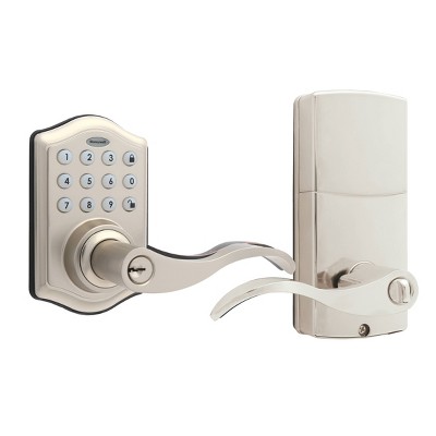 Satin Nickel Electronic Entry Lever Door Lock