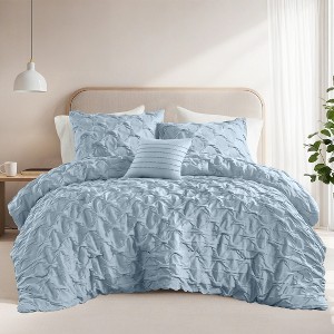 Boho Style Tufted Geometric Pattern Comforter – Ultra-Soft, Cozy, All-Season Bedding with Chic Texture, Anti-Clump Design & OEKO-TEX Certified Safety - 1 of 4