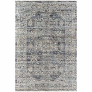 Hauteloom Margaret Medallion Navy Washable Area Rug - 1 of 4