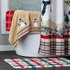 SKL Home Rustic Plaid Snowman Bath Towel Wheat : Microfiber, Machine Washable, Non-Slip Backing - 3 of 4