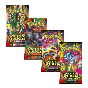 Pokemon ME6 Mega Evolution Delta Reign Art Set | 4 Booster Packs (One ...