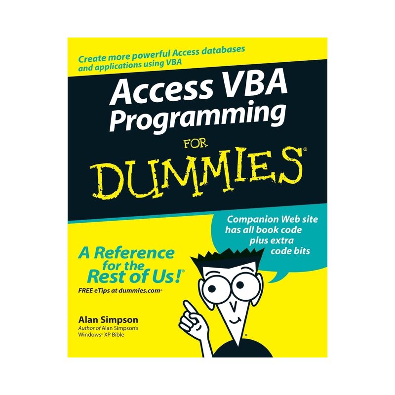 Access VBA Programming for Dummies - (For Dummies) by  Alan Simpson (Paperback), 1 of 2
