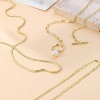 Attop Women's Gold-Plated Triple-Layer Pearl Set Exquisite 14K Gold-Plated Fashion Layered Necklace - 4 of 4