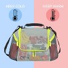 Tirrinia Insulated Lunch Bag for Women Men, Leakproof Thermal Reusable Lunch Totes with 2 Zipper Pockets, Lunch Box for Working, Picnic - 2 of 4