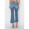 Women's High Rise Fray Hem Ankle Bootcut Jeans - RISEN - 3 of 4
