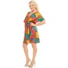HAPPY BAY Women's Summer Loose Front Tie Swimsuit Vacation Beachwear Swim Dress Cover Ups X-Large-XX-Large Multicolored Floral - 4 of 4