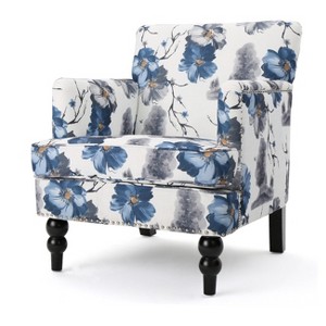 Boaz Upholstered Club Chair - Floral Print - Christopher Knight Home - 1 of 4