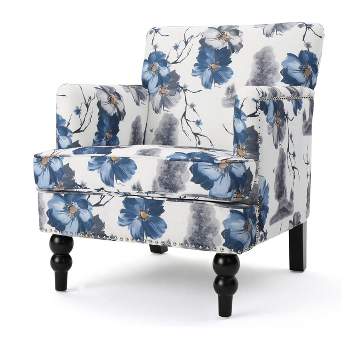 Boaz Upholstered Club Chair - Floral Print - Christopher Knight Home