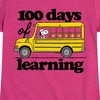 Girls' - Peanuts - 100 Days Of Learning Fitted Short Sleeve Graphic T-Shirt - 2 of 4
