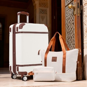 KWPZQEB Luggage Sets 3 Piece, Hardshell Luggage 24 Inch With Spinner Wheels, TSA Lock & Bags - 1 of 4