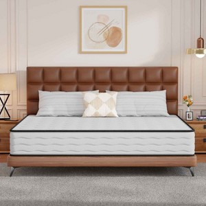 BestMassage 10 Inch Hybrid Mattress with Innerspring and Foam Fiberglass Free Medium Firm Ideal for Back Stomach and Side Sleepers - 1 of 4